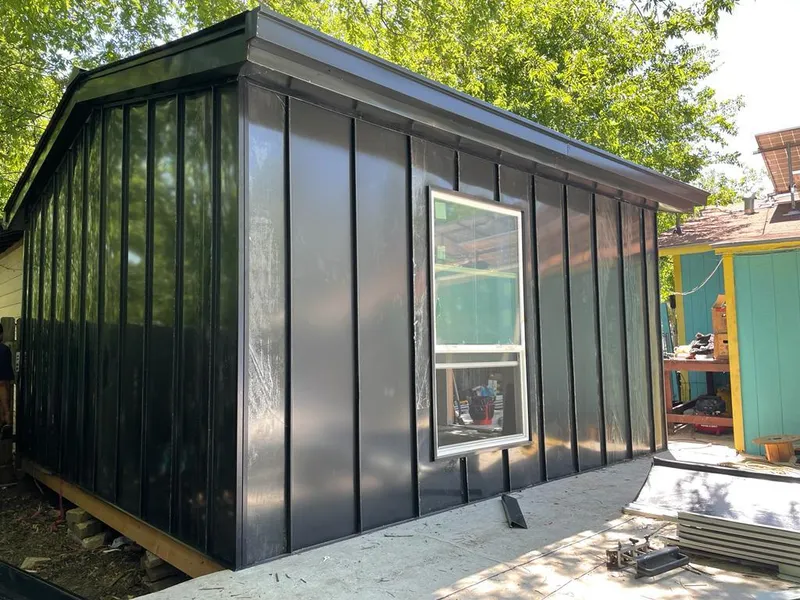 Black standing seam metal wall panels for Metal Roof Installation in West Bountiful