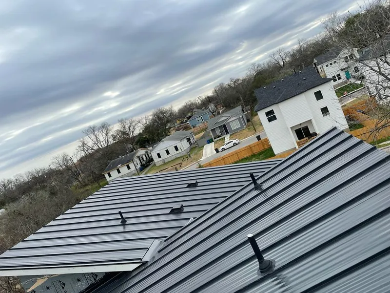 Standing seam metal roof panels with vents for Skylight Repair in West Bountiful